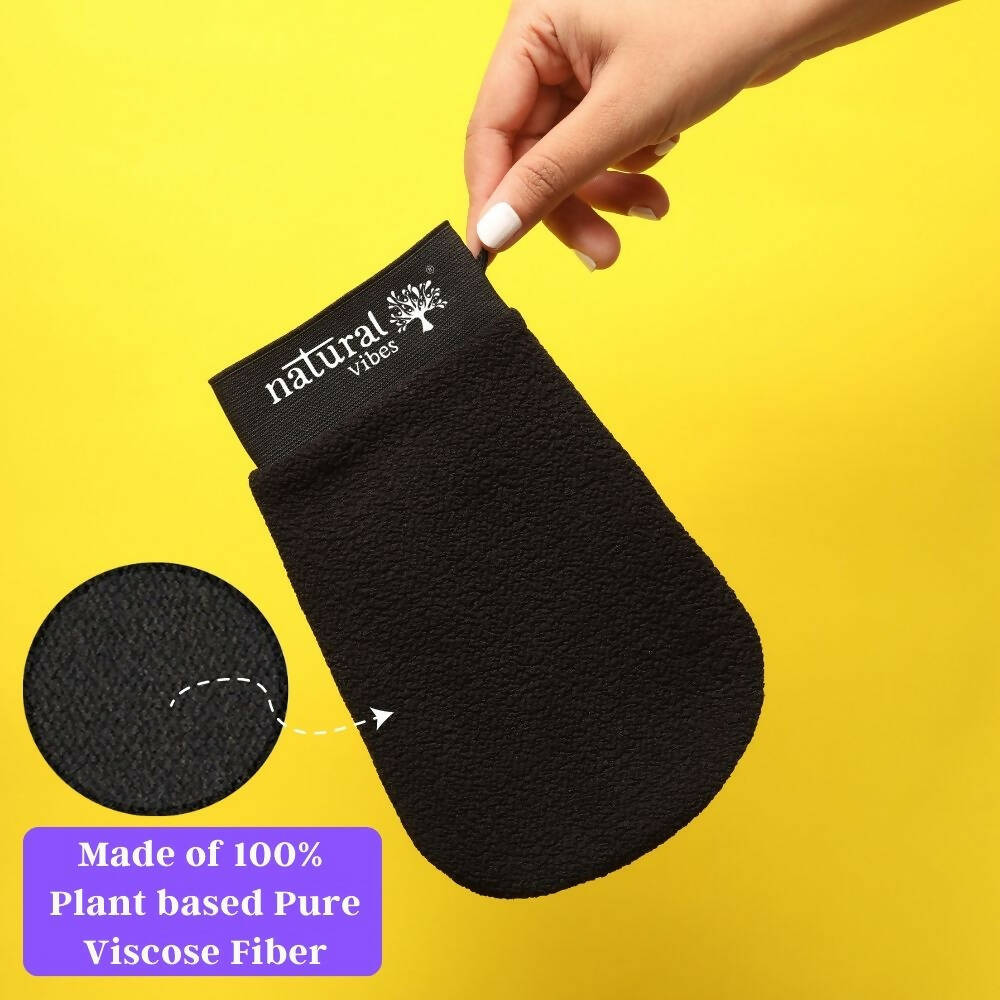 Natural Vibes Exfoliating & Scrubbing Glove for Smooth Skin & Cellulite Reduction