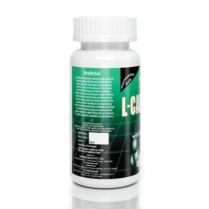 HealthAid L-Carnitine 550 mg with Vitamin B6 Chromium Tablets