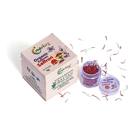 Nutriorg Certified Organic Kashmiri Saffron -  USA, Australia, Canada 