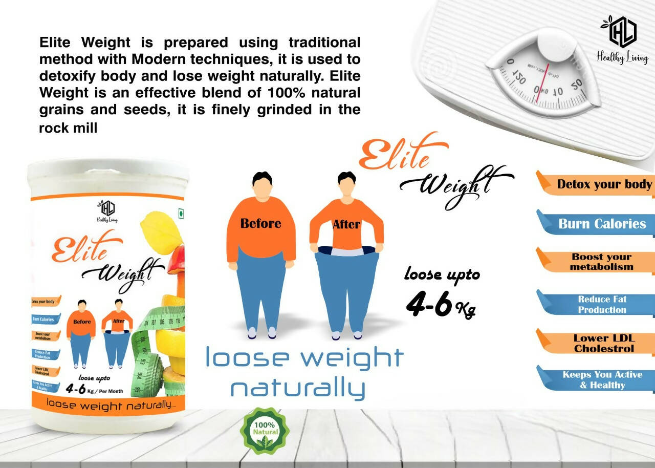 Healthy Living Elite Weight Natural Detox and Weight Management Supplement