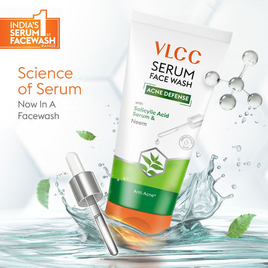 VLCC Acne Defense Serum Face Wash with Salicylic Acid Serum & Neem
