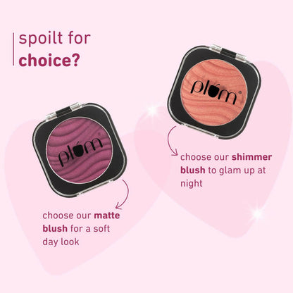 Plum Cheek-A-Boo Shimmer Blush 125 Pink About You