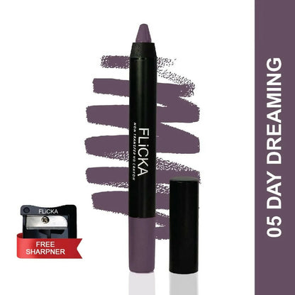 FLiCKA Lasting Lipsence Crayon Lipstick 05 Day Dreaming - Dark Purple