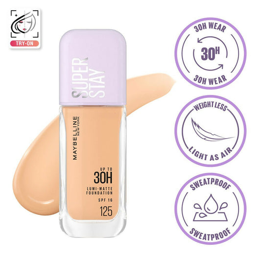 Maybelline New York Super Stay Lumi-Matte Liquid Foundation - 125