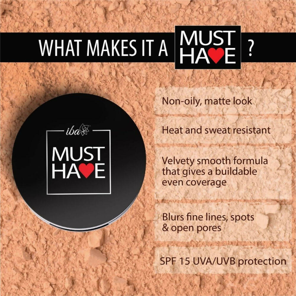 Iba Must Have Velvet Matte Compact - Medium Beige