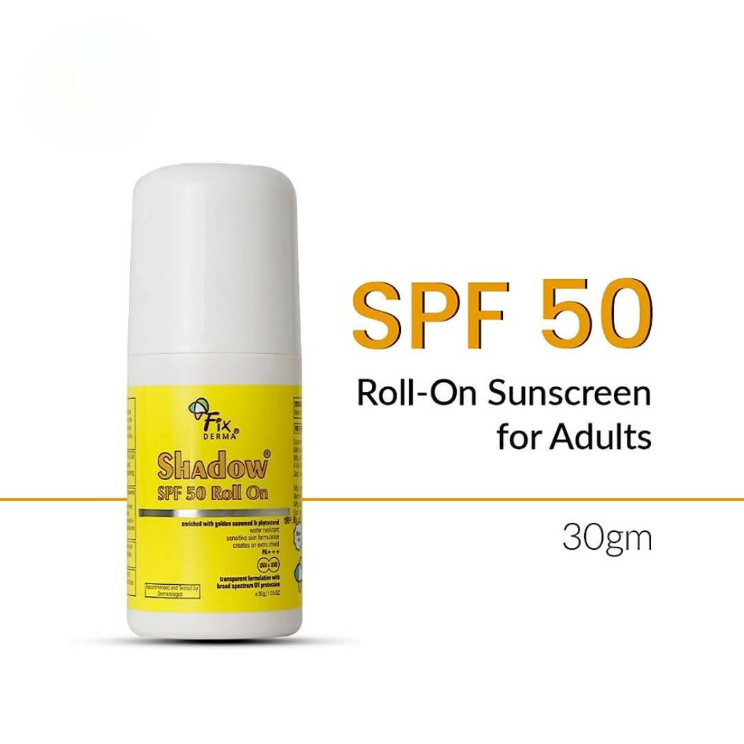 Fixderma Shadow SPF 50 Roll On Sunscreen For Adults