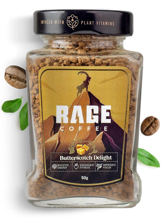 Rage Coffee Butterscotch Delight Instant Coffee - BUDNE