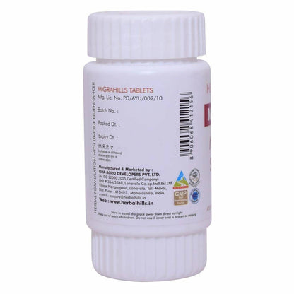 Herbal Hills Migrahills Migraine Support Tablets