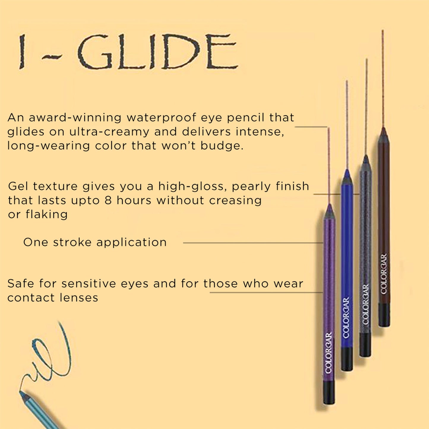 Colorbar I-Glide Eye Pencil - New Jaded