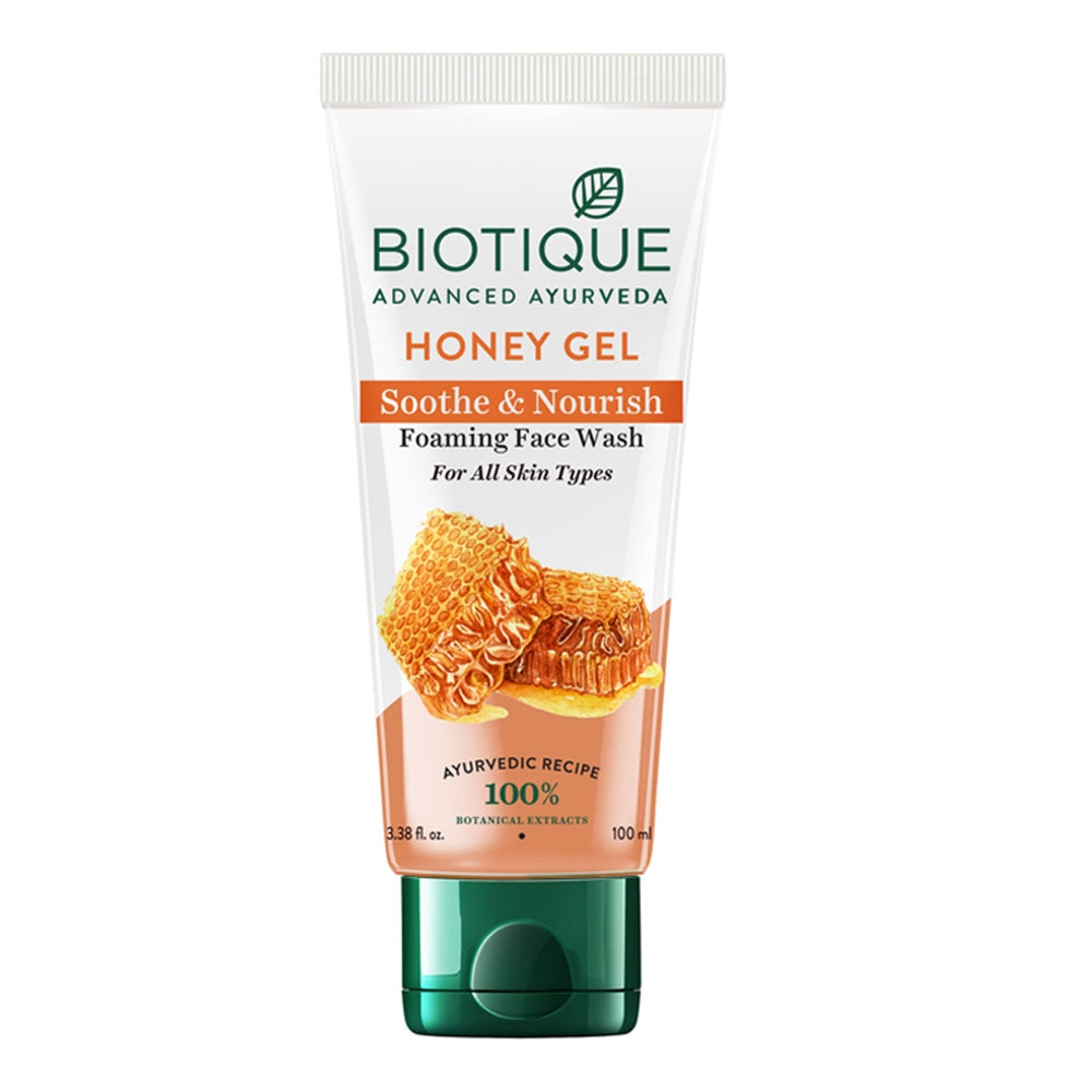 Biotique Advanced Ayurveda Bio Honey Gel Refreshing Foaming Face Wash - BUDNE