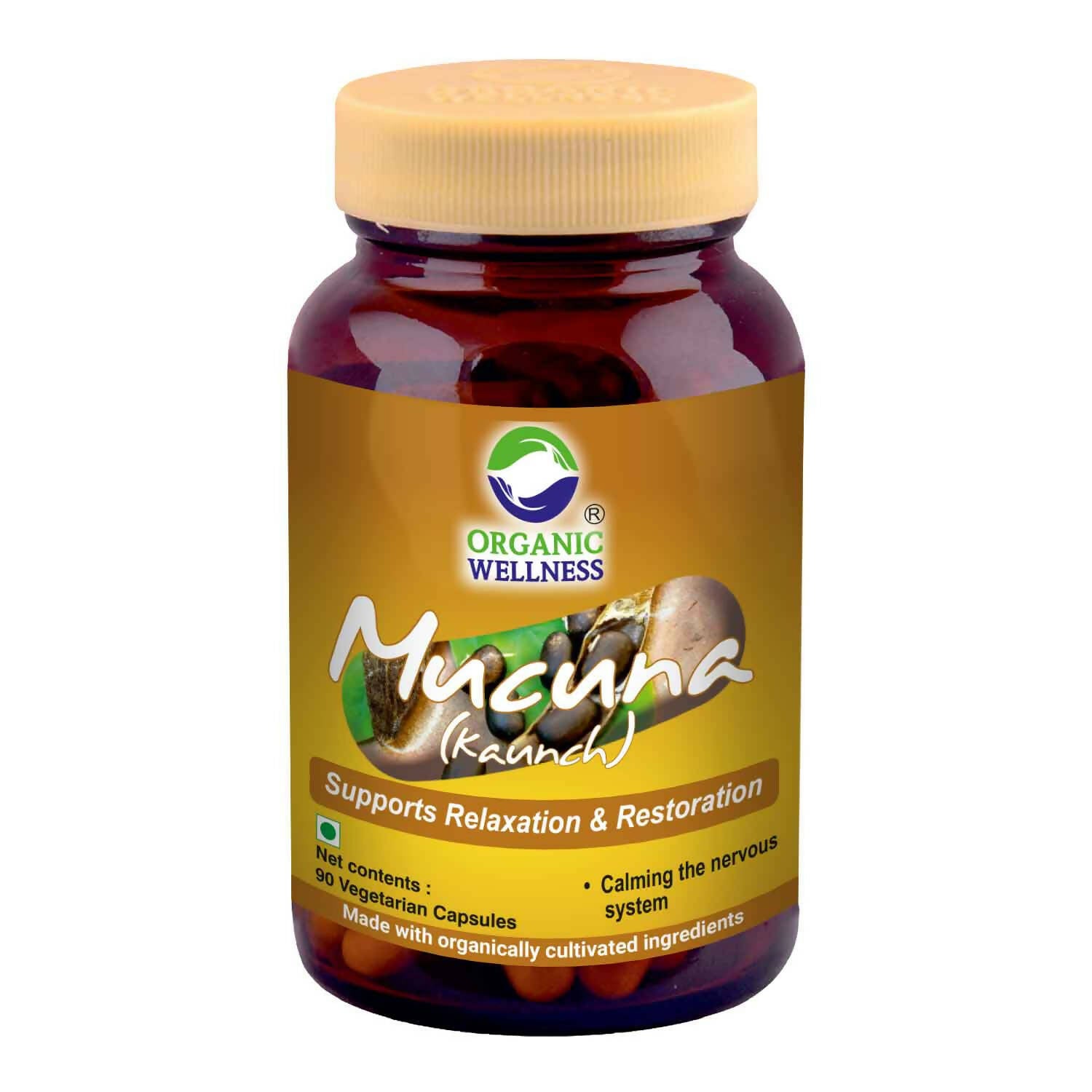 Organic Wellness Mucuna Kaunch Vegetarian Capsules - BUDEN