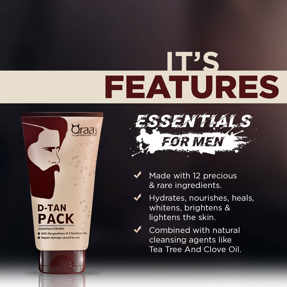 Qraa Men De-Tan Pack for Men