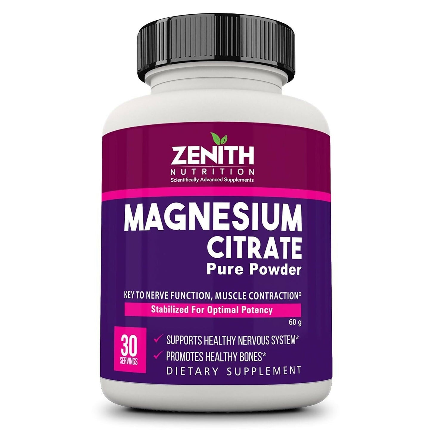 Zenith Nutrition Magnesium Citrate Powder