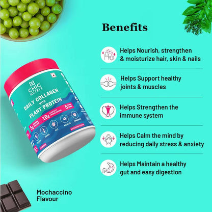 Chicnutrix Daily Collagen With Plant Protein - Mochaccino Flavor