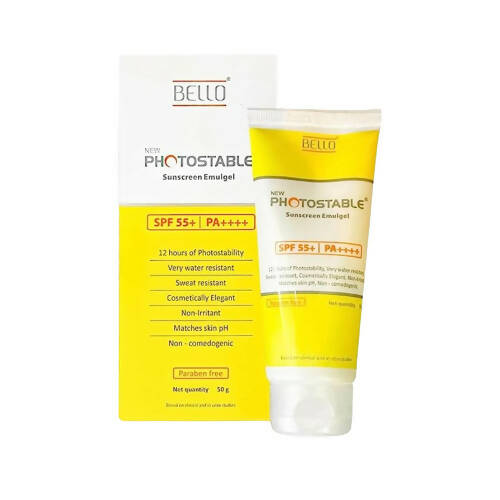 Bello Photostable Sunscreen Emulgel SPF 55+ - BUDNE