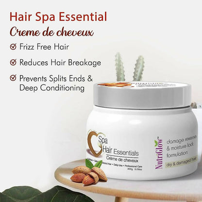 NutriGlow Hair Spa Cream with Damage Reverse & Moisture Lock Formulation for Dry & Damaged Hair