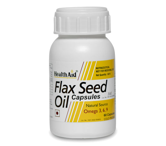 HealthAid Flax Seed Oil 1000 mg Capsules - BUDEN