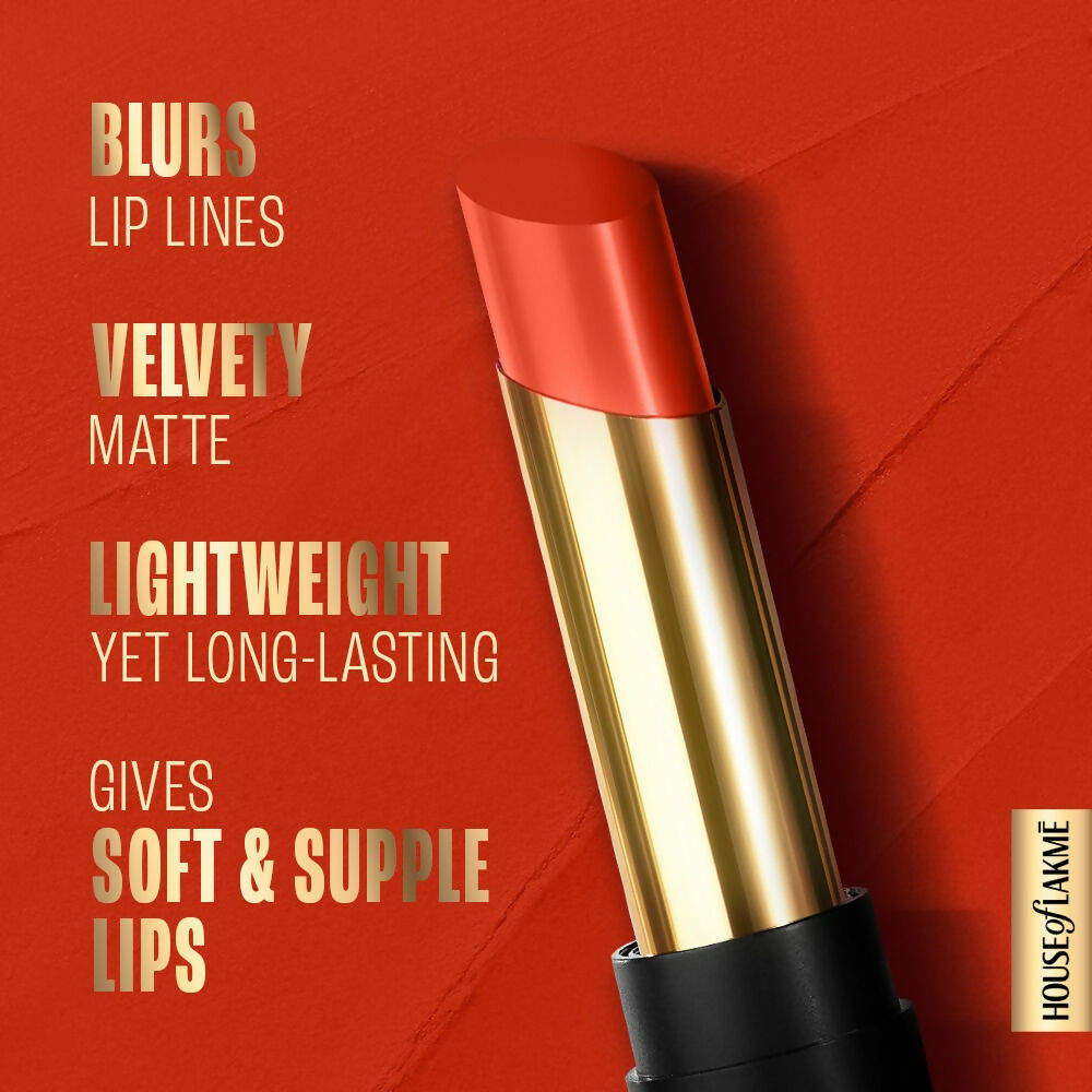 Lakme Absolute Beyond Matte Lipstick - 401 Orange Oasis