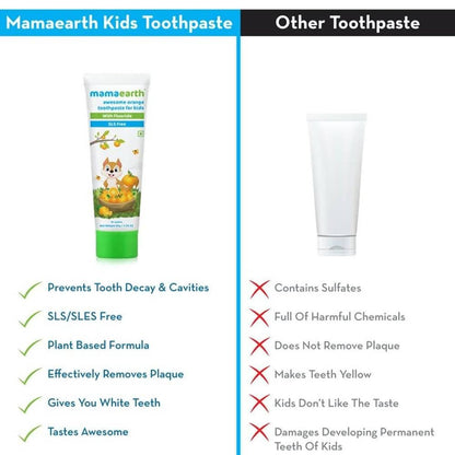 Mamaearth Awesome Orange Toothpaste For Kids