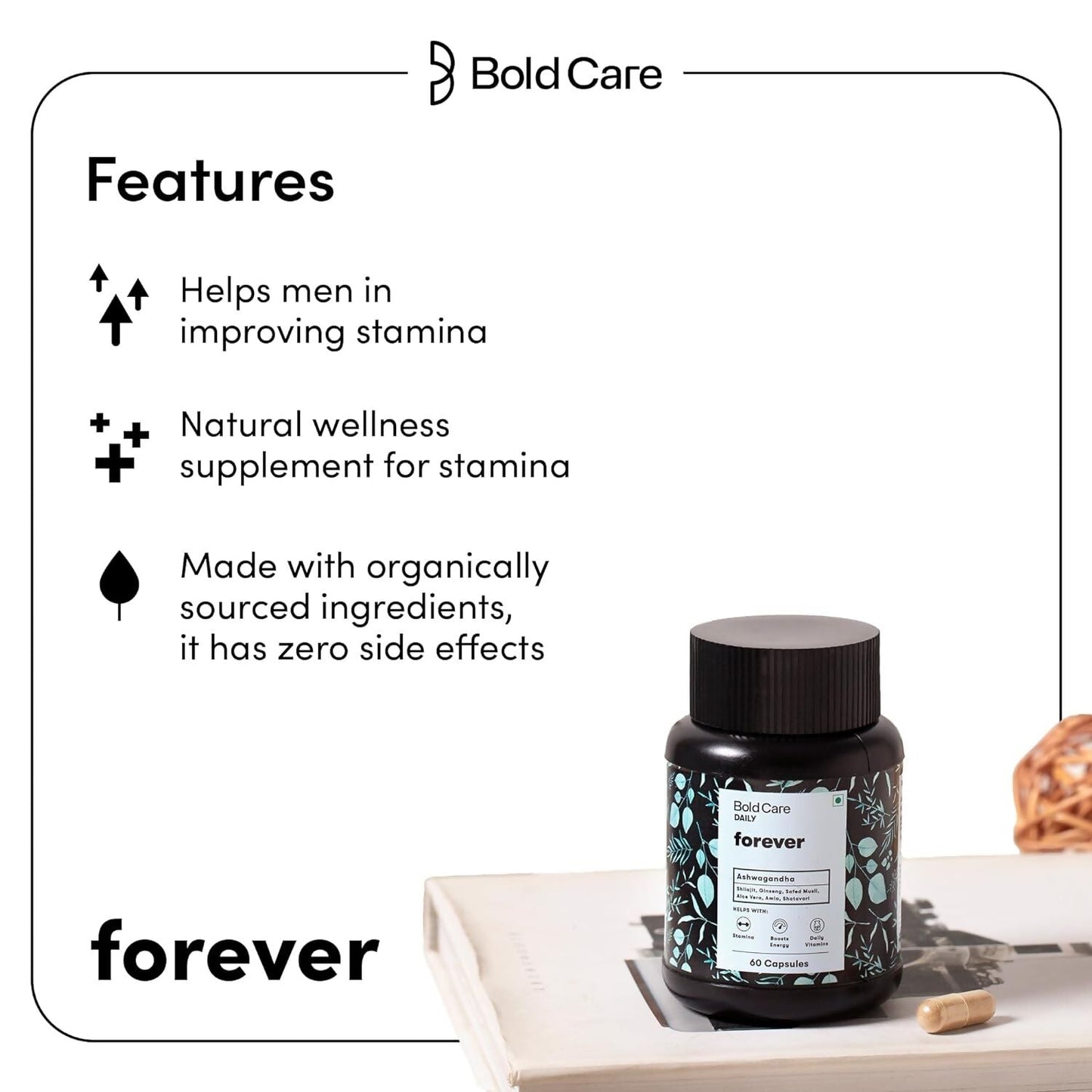 Bold Care Forever - Natural Stamina Supplement Capsules