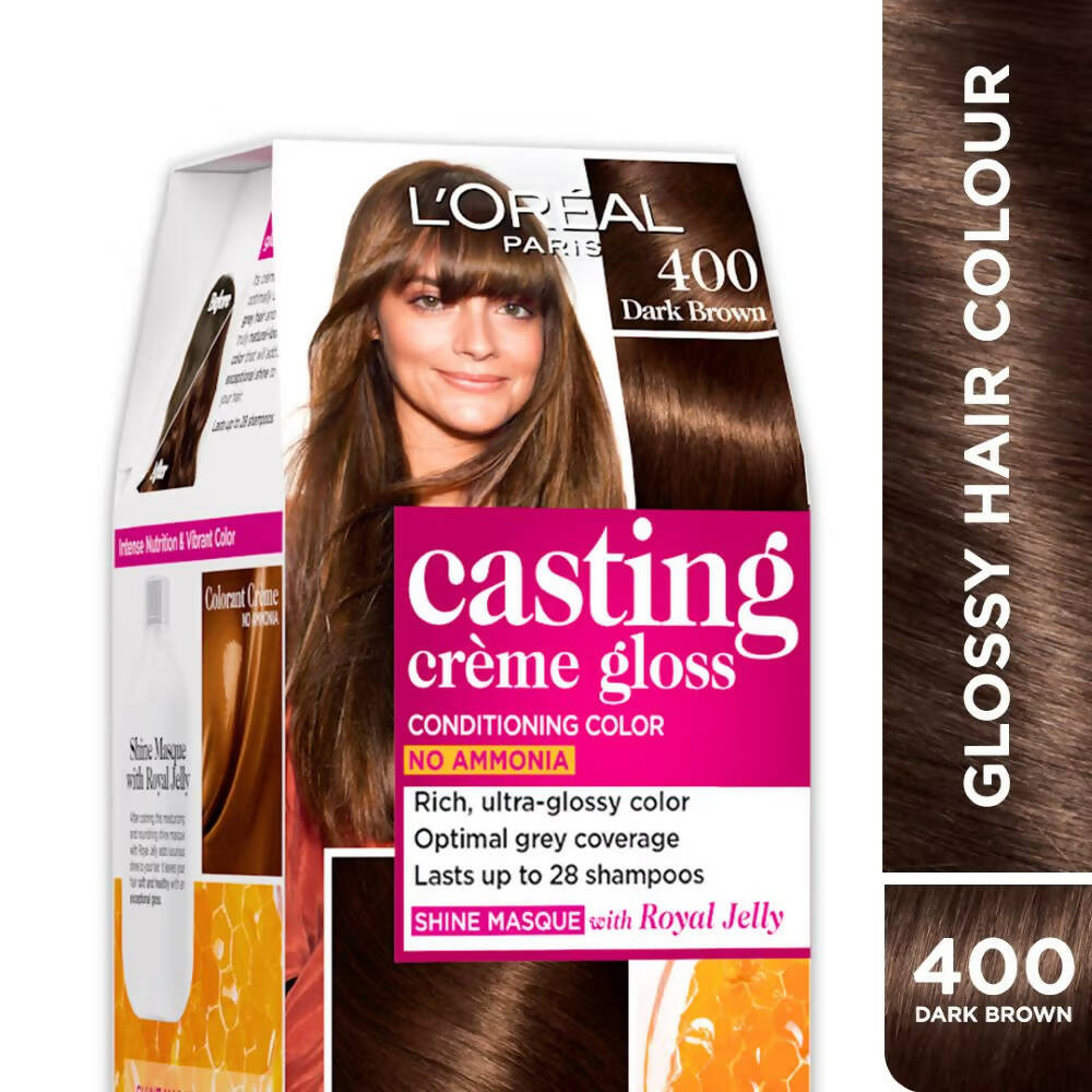 L'Oreal Paris Casting Creme Gloss Conditioning Hair Color - 400 Dark Brown