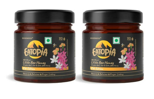 Eatopia Little Bee, Stingless Bees Natural Honey for Kids - Sidr & Sullia Honey -  USA, Australia, Canada 