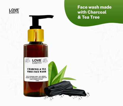 Love Earth Charcoal & Tea Tree Face Wash