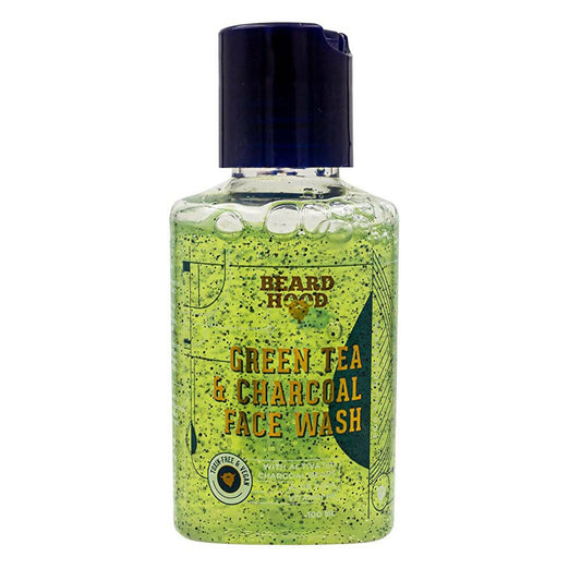 Beardhood Green Tea & Charcoal Face Wash - BUDNEN