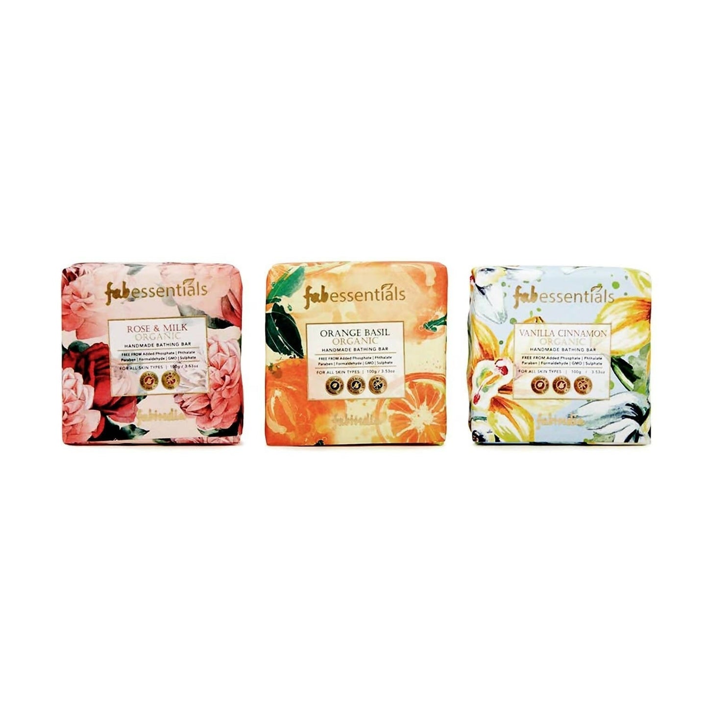 Fabessentials Organic & Handmade Assorted Bathing Bars Gift Set