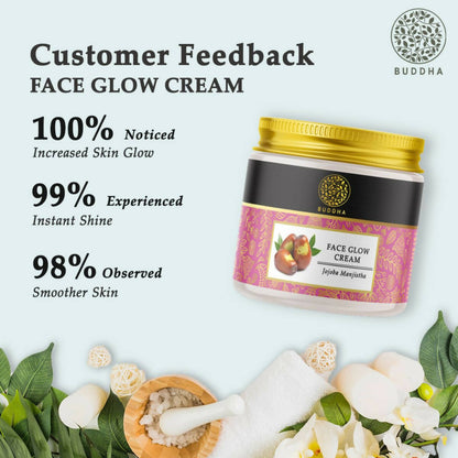 Buddha Natural Face Glow Cream - Helps Achieve an Instant White Glow and Shining, Bright Skin