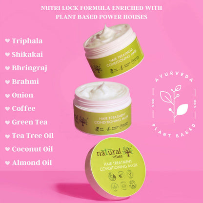 Natural Vibes Hair Treatment Serum & Conditioning Mask Combo