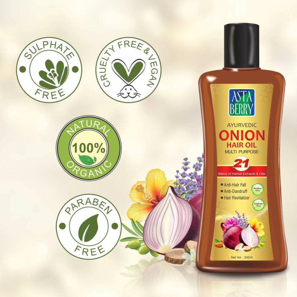 Astaberry Ayurvedic Onion Hair Oil