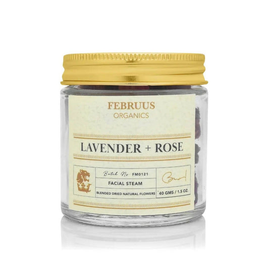 Februus Organics Facial Steam Dried Flower With Extract of Lavender & Rose - usa canada australia