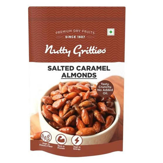 Nutty Gritties Salted Caramel Almonds - BUDNE