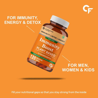 Carbamide Forte Immunity Boost Plant Based Tablets with Vitamin C, Zinc
