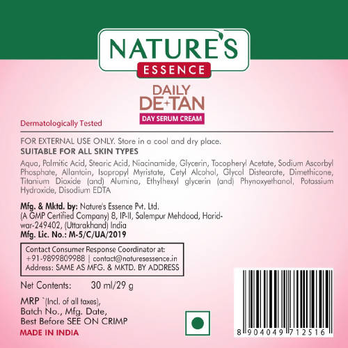 Nature's Essence Daily De-Tan Day Serum Cream