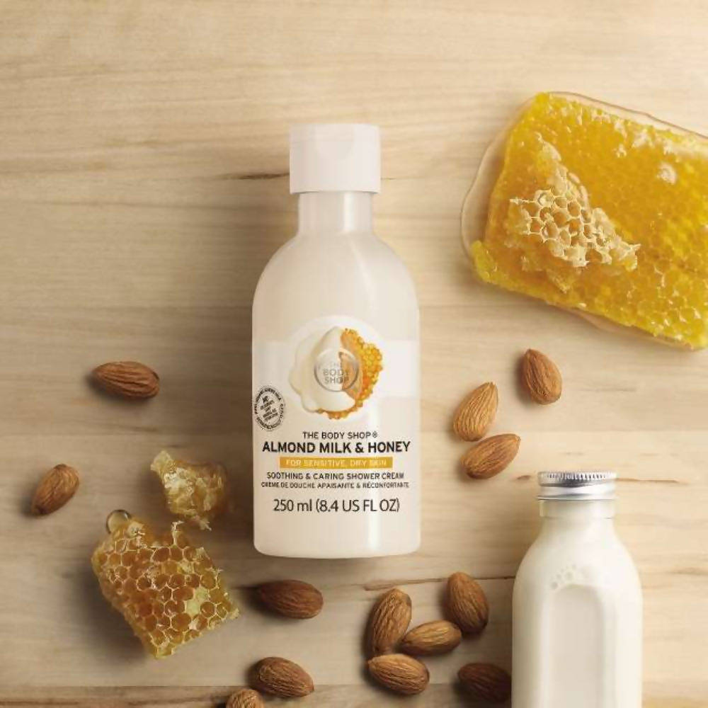 The Body Shop Almond Milk & Honey Soothing & Caring Shower Cream