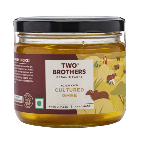 Two Brothers Organic Farms A2 Gir Cow Cultured Ghee