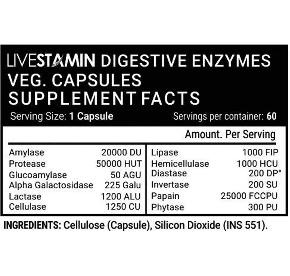 Livestamin Digestive Enzymes Capsules