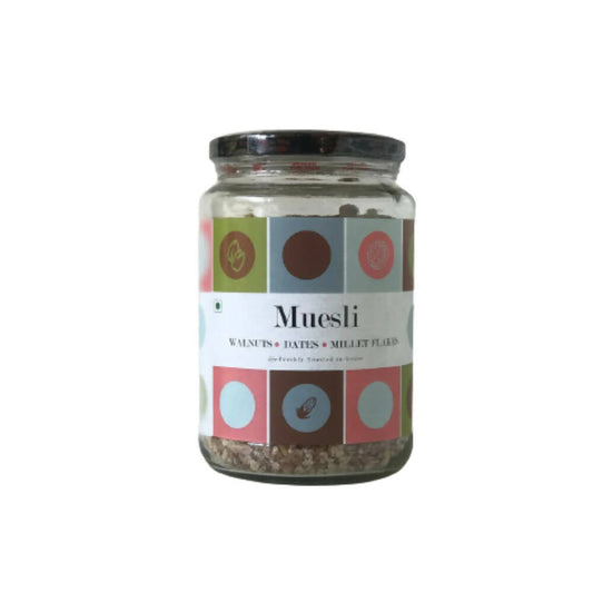 Fresh Mills Muesli with Walnuts-Dates-Millet Flakes - BUDNE