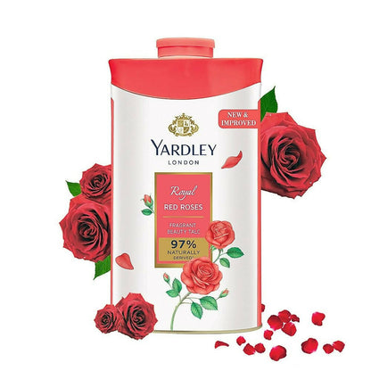 Yardley London Royal Red Rose Talc Powder For Women - BUDEN
