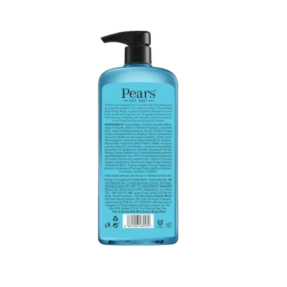 Pears Pure & Gentle Body Wash with Mint Extract