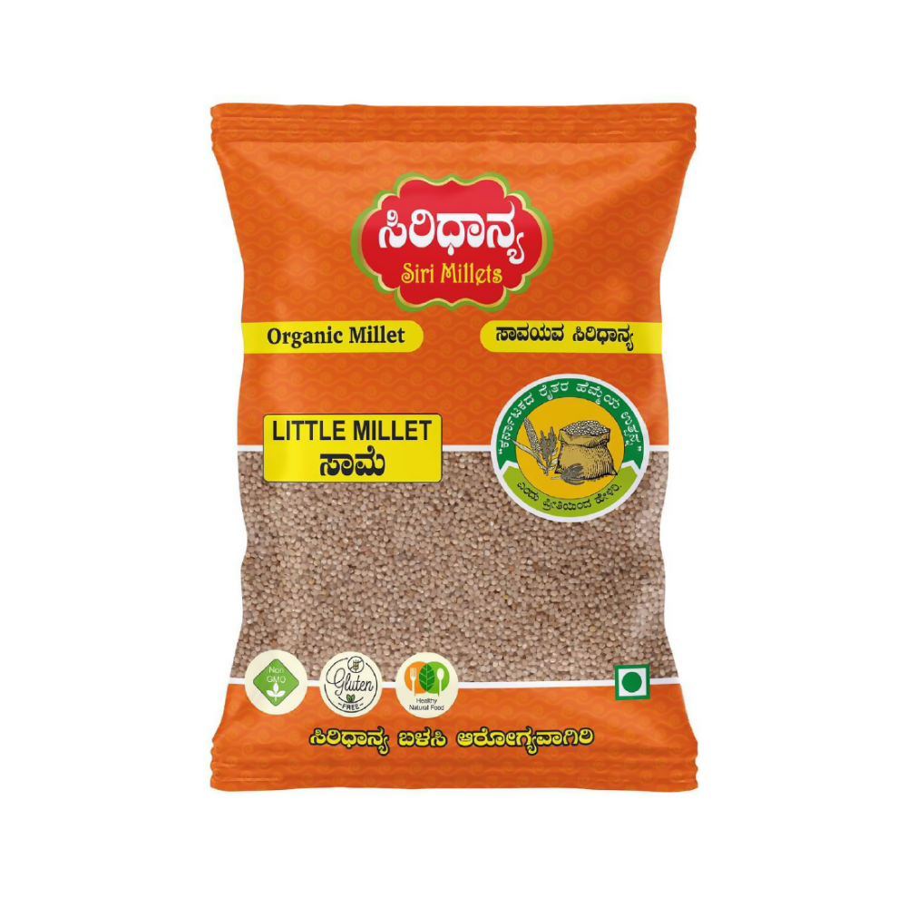 Siri Millets Organic Little Millet - Unpolished and Processed Grains (Saame) -  USA, Australia, Canada 