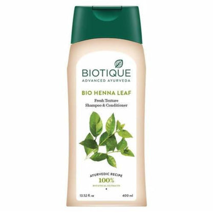 Biotique Bio Henna Leaf Fresh Texture Shampoo and Conditioner