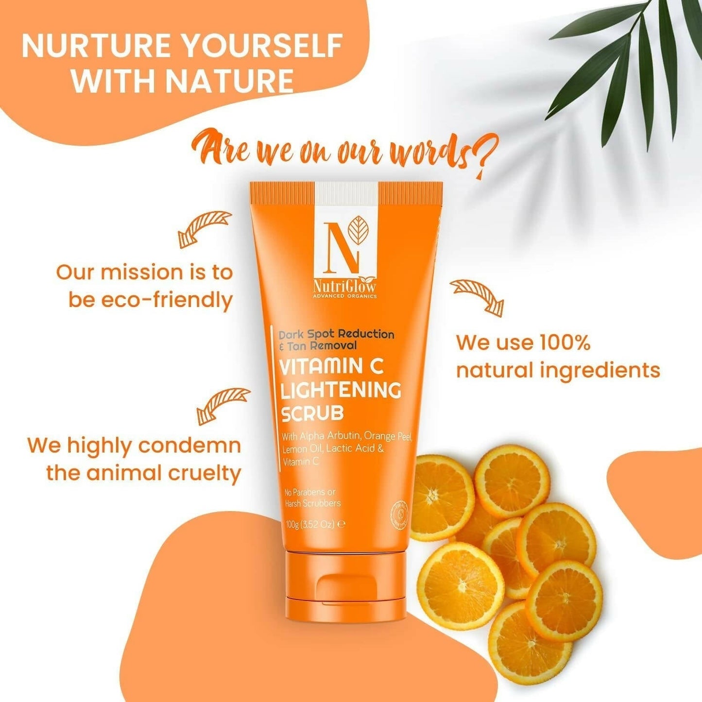 Nutriglow Advanced Organics Vitamin C Lightening Scrub