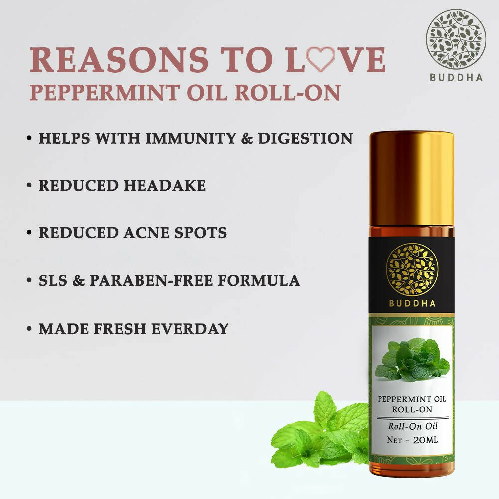 Buddha Natural Peppermint Essential Oil Roll-On