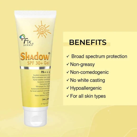 Fixderma Shadow SPF 30+ Sunscreen Gel