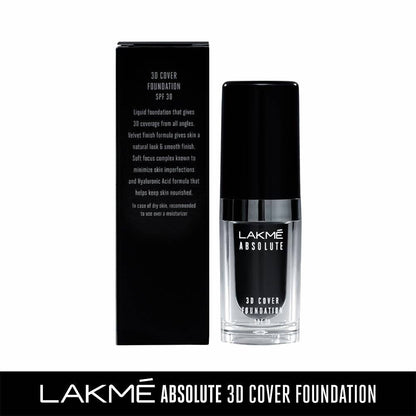 Lakme Absolute 3D Cover Foundation - Warm Beige