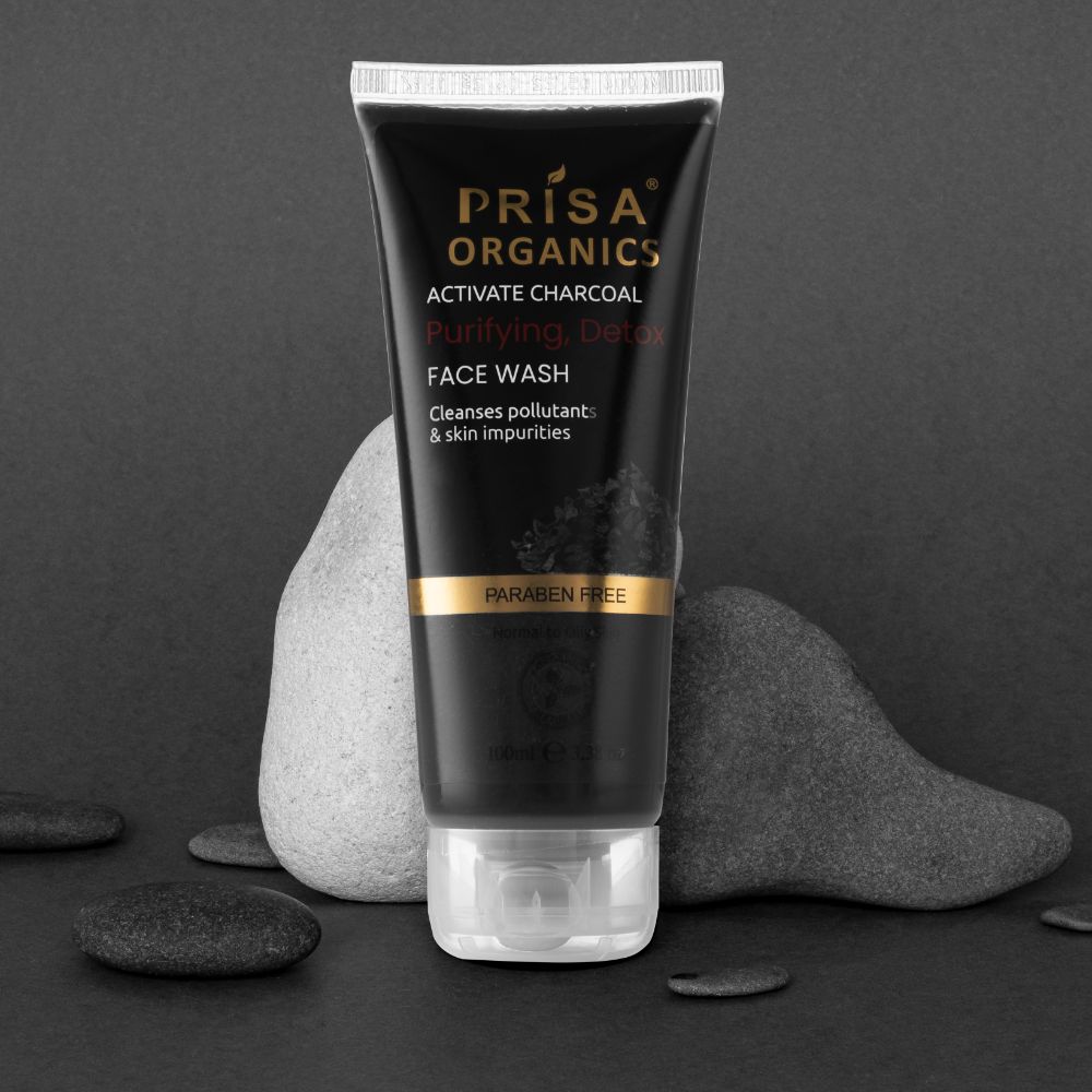 Prisa Organics Activate Charcoal Purifying Detox Face Wash