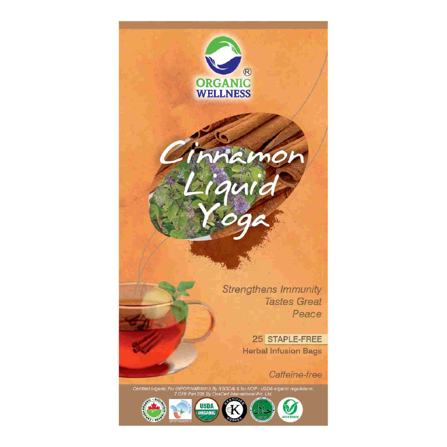 Organic Wellness Cinnamon Liquid Yoga Teabags